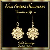 TST - VENETIAN GLASS GOLD EARRINGS YG