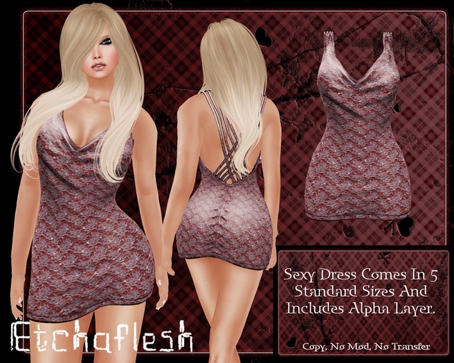 [Etchaflesh] Ginger Blood Dont Cross Me Dress
