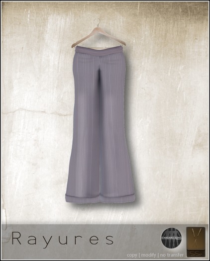 SYSY's Mesh Rayures Pants - Skyblue