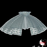 ::Evaki::  Victorian Wool Cape ~Blue