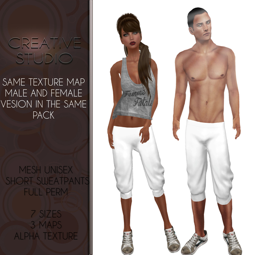 - CREATIVE STUDIO - Unisex Short Sweatpants DEMO