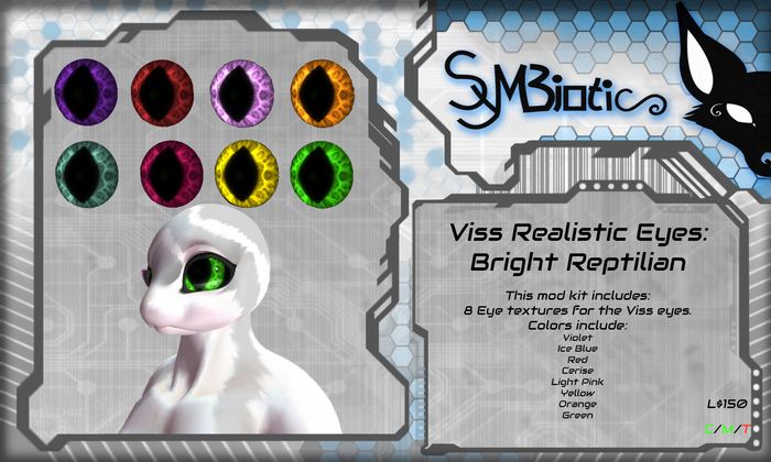 Viss Realistic Eyes: Bright Reptilian