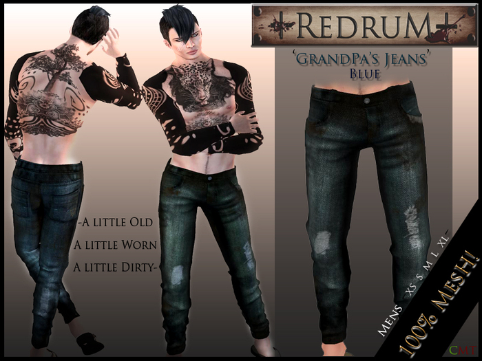 +REDRUM+ Grandpa's Jeans Blue