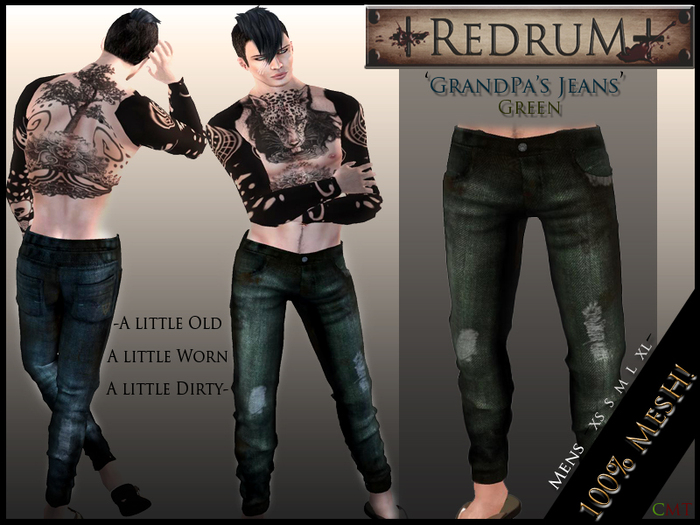 +REDRUM+Grandpa's Jeans Green