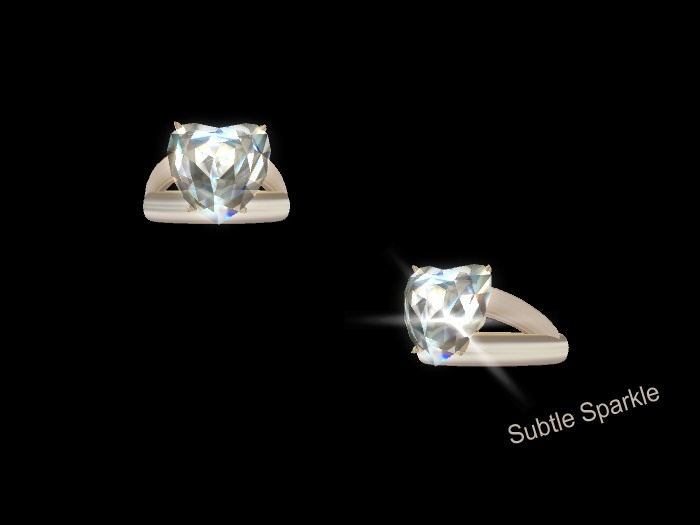 Diamond Heart Solitaire Gold Ring Boxed