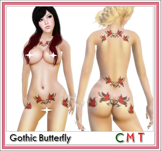 DeepLove :: Butterfly Heart Tattoo :: Gothic style