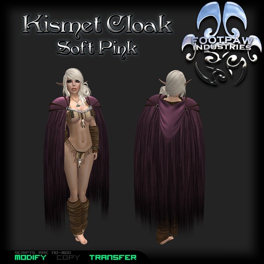 [FPI] Kismet Cloak Soft Pink - Unisex Hooded Cloak