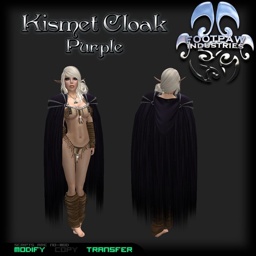 [FPI] Kismet Cloak Purple - Unisex Hooded Cloak