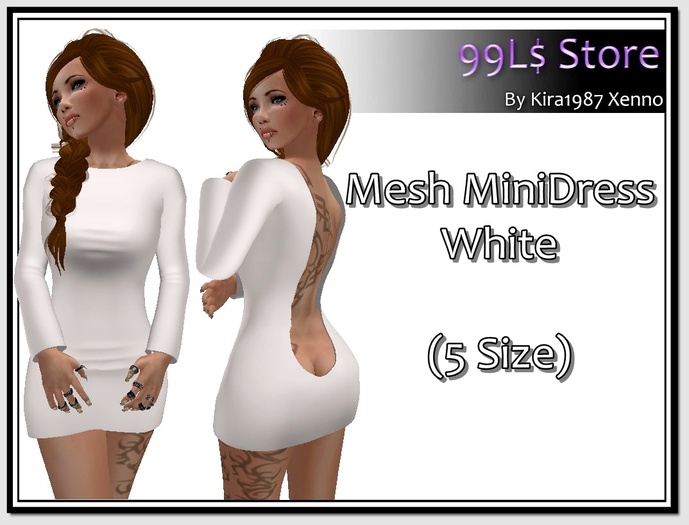 Mesh MiniDress White