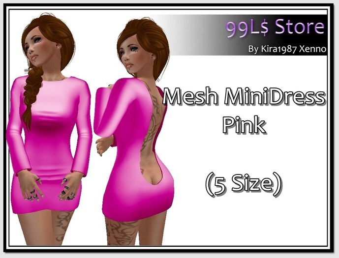Mesh MiniDress Pink