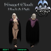 [FPI] Kismet Cloak Black & Pink - Unisex Hooded Cloak