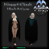 [FPI] Kismet Cloak Black & Cyan - Unisex Hooded Cloak