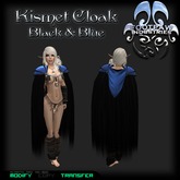 [FPI] Kismet Cloak Black & Blue - Unisex Hooded Cloak
