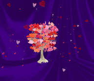 Love is in the Air Tree w Hearts Emitter On/Off- 1 Prim)