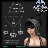 [FPI] Tova Jewelry Diamond - Necklace, Earrings, Belly Piercing - Jewelry Set