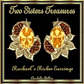 TST - RACHAEL'S RICHES TOPAZ AMBER GARNET EARRINGS YG