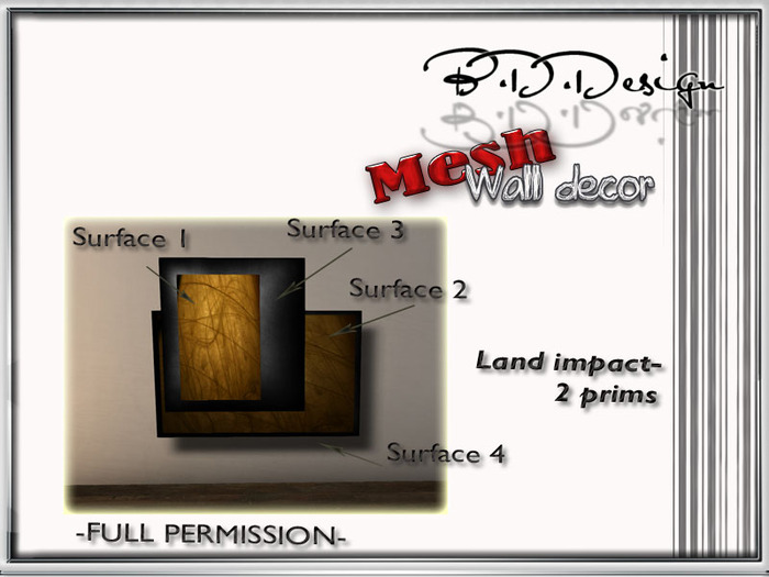 .::B.D.D::. FULL PERM- wall decor
