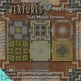[bTMP001] 6 Classic Seamless Stone and Ceramic Tile Patterns for Floors and Walls, Pools, Gardens by E&D ENGINEERING