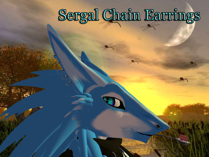 [BB] Sergal Chain Earrings