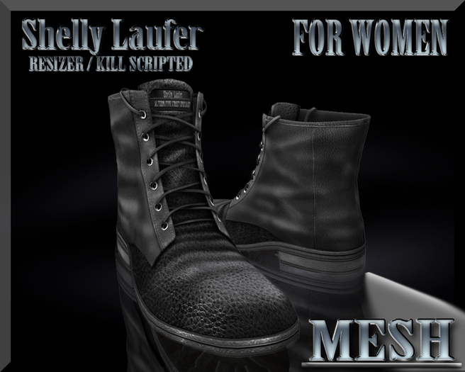 ::: Shelly Laufer Mesh Boots G [Black] ::: For Women 