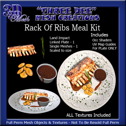 TD Mesh Rack Of Ribs Meal Kit