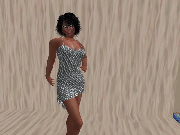 Mesh Steel Scale Drape
