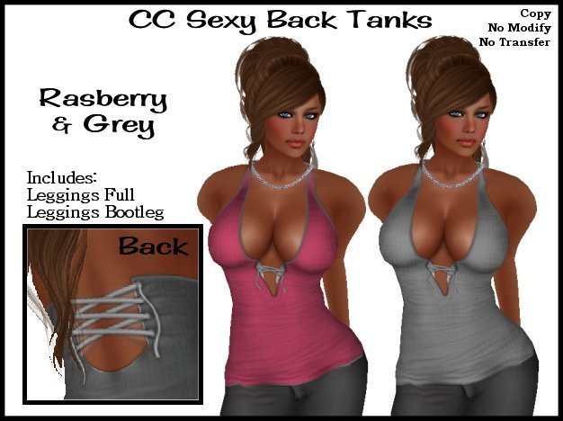 CC - Sexy Back Tanks - Blue & Black