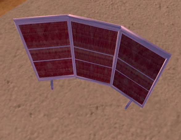 Dressing screen - red