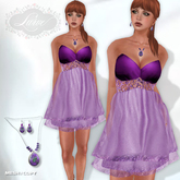 *Lurve* Sweetheart Cocktail Dress - Violet