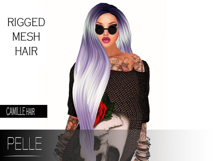 Pelle - CAMILLE 100% RIGGED MESH HAIR PURPLE