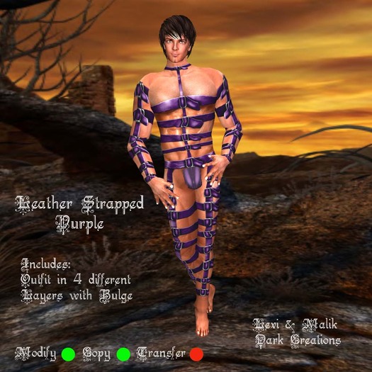 Leather Strapped Purple