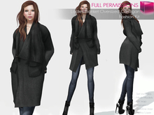Full Perm Rigged Mesh Ladies Blanket Cardigan - Fashion Kit