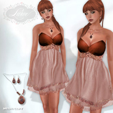 *Lurve* Sweetheart Cocktail Dress - Chocolate