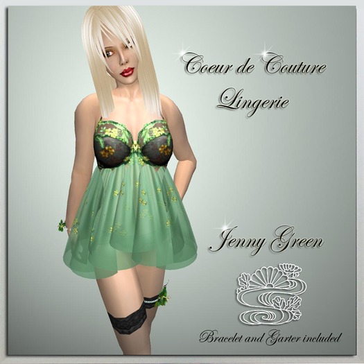 Coeur de Couture Lingerie Jenny Green