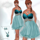 *Lurve* Sweetheart Cocktail Dress - Aqua