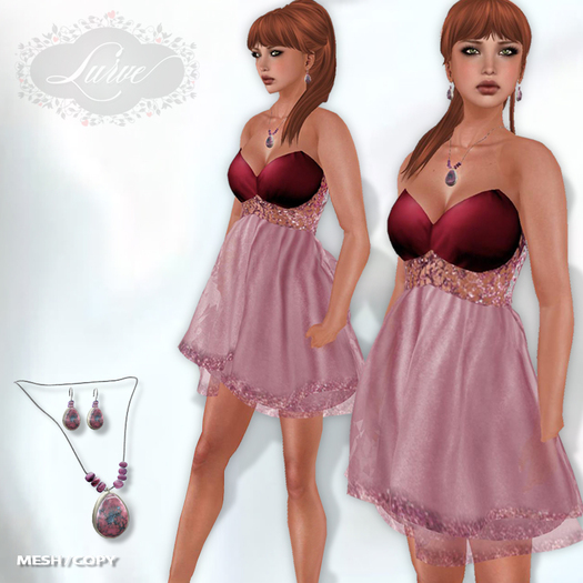 *Lurve* Sweetheart Cocktail Dress - Raspberry