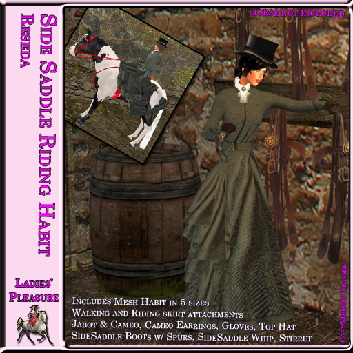 ~LP~ Victorian Riding Habit Reseda