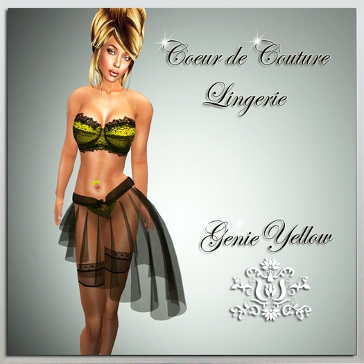 Coeur de Couture Lingerie Genie Yellow