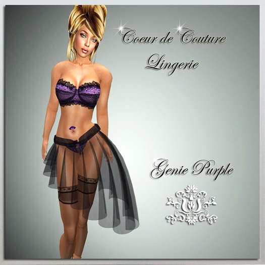Coeur de Couture Lingerie Genie Purple