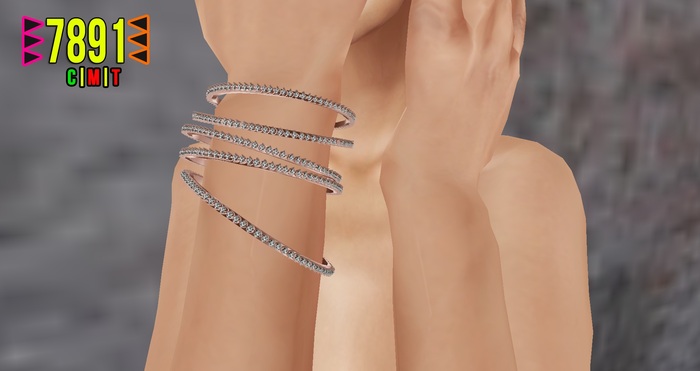 [7891.] Mining Bangles - Rose Gold (W\Resize)