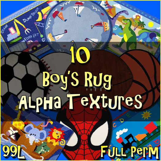 Souled Out 10 Boys Room Alpha Rug Textures