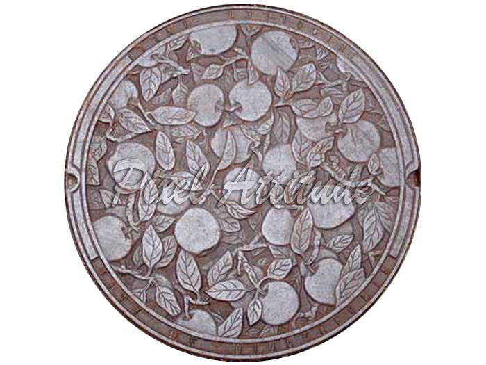 Minnesota Apple Manhole Cover 512 x 512 Texture