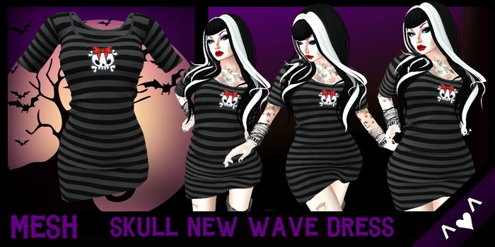 ^v^DRBC^v^Skull New Wave Dress