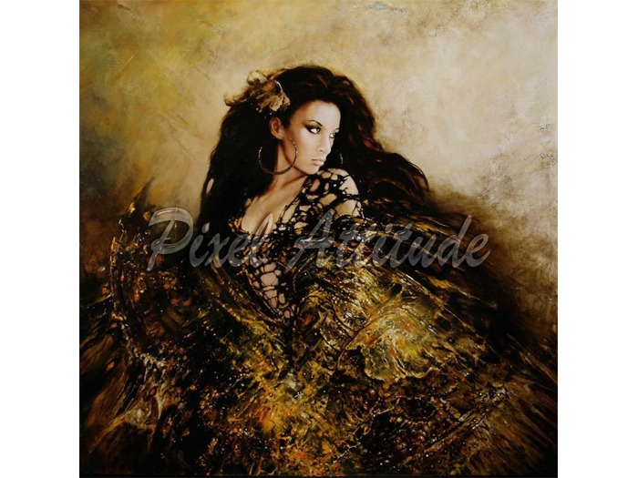 Oro Negro 1024 x 1024 Painting Texture