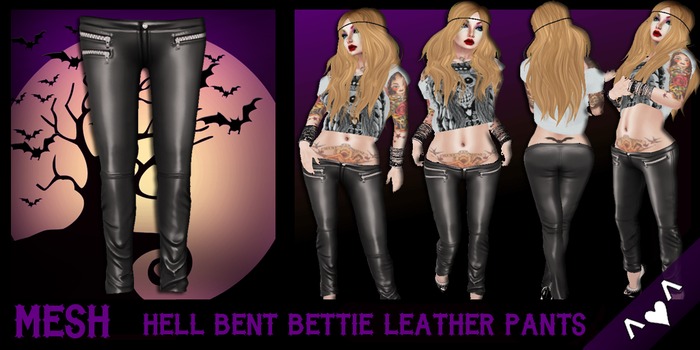 ^v^DRBC^v^ Hell Bent Bettie Leather Pants