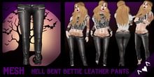 ^v^DRBC^v^ Hell Bent Bettie Leather Pants