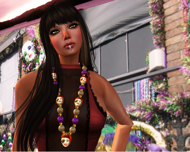 Mardi Gras Mask Beads