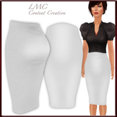 LMC Mesh Templates - Pencil Skirt II - Fully rigged mesh vintage pencil skirt