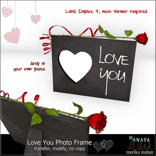 -Hanaya- Love You Photo Frame (pack of 2)