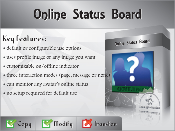[zED] Customizable Online Status Board